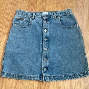 Calvin Klein vintage denim button skirt